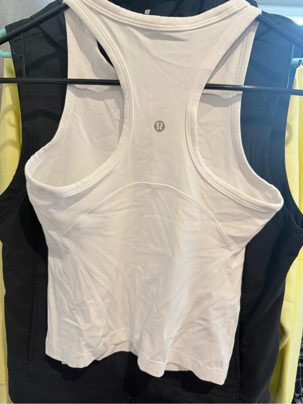 50 Years White Lululemon super thick tank workout